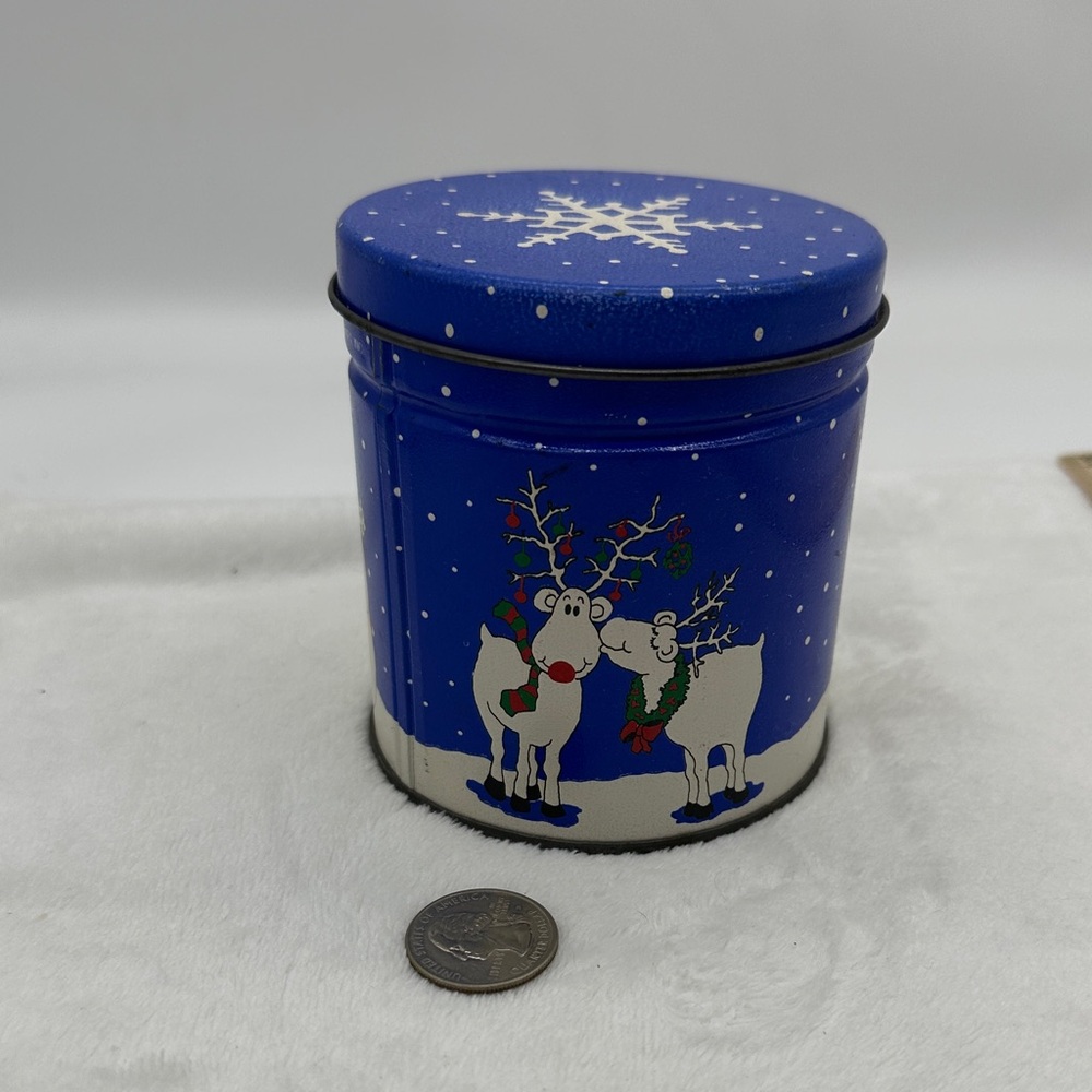 Vintage Christmas Tin, Snowman, Reindeer & Polar Bears